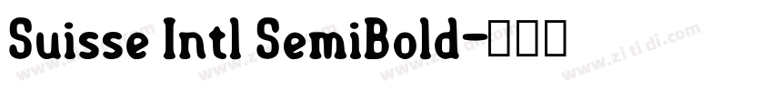 Suisse Intl SemiBold字体转换